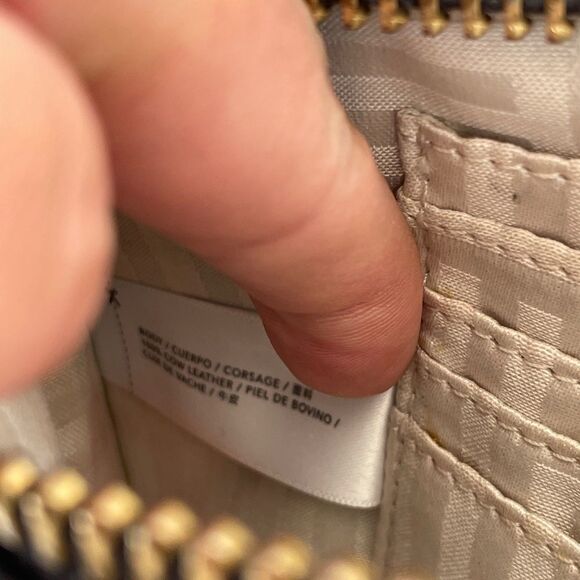 Kate Spade Saturday Women's Zip Closure Black Pebbled Leather Clutch Wristlet - Picture 11 of 11